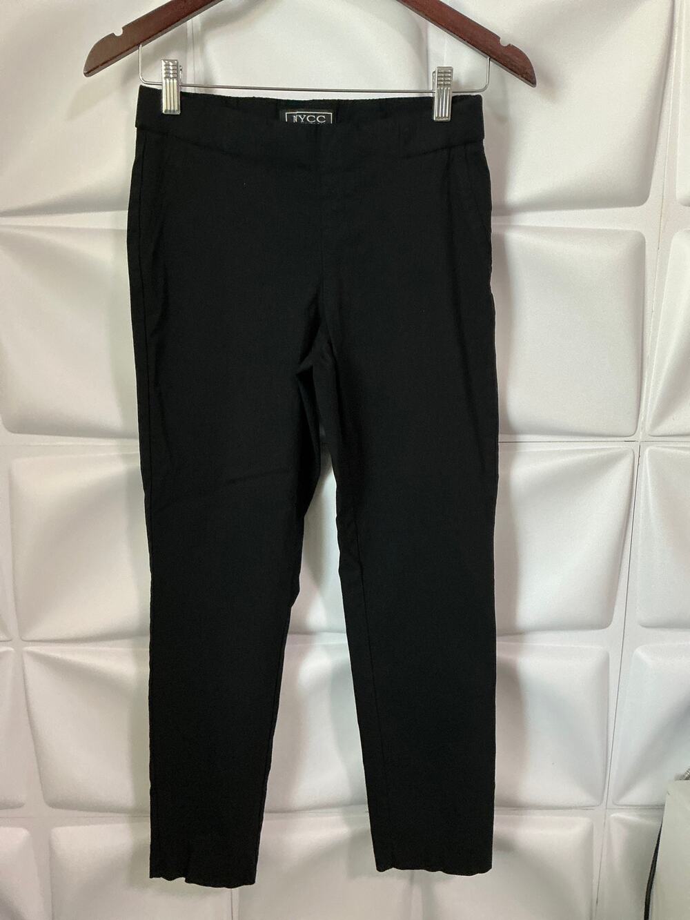 NYCC New York Clothing Co Black Stretch Slim Fit Dress Pants Women's Size 6